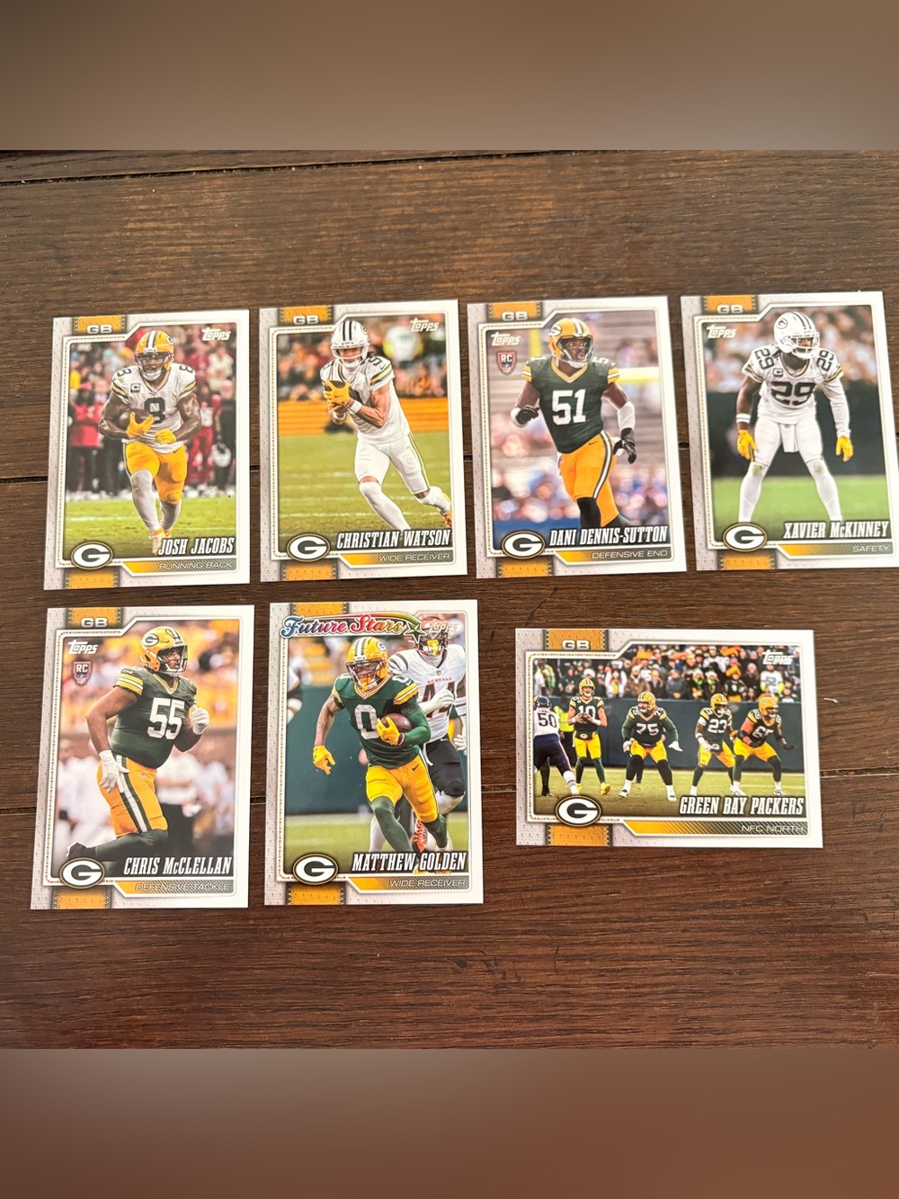 TOPPS GREEN BAY PACKERS Football Trading Cards Lot MINT